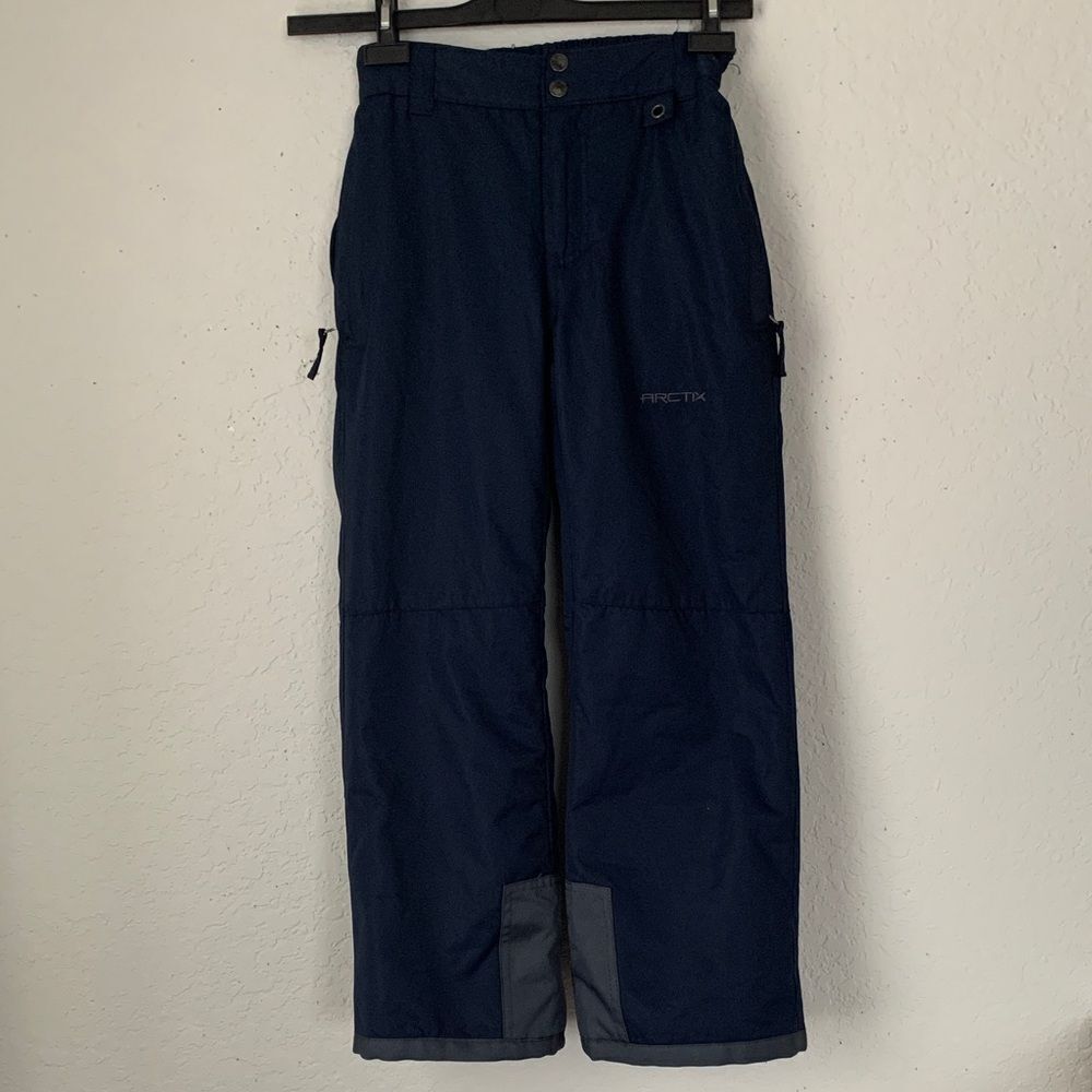Arctix Kids Snow Pants w/ Reinforced  Elastic Waist Back Navy Size M